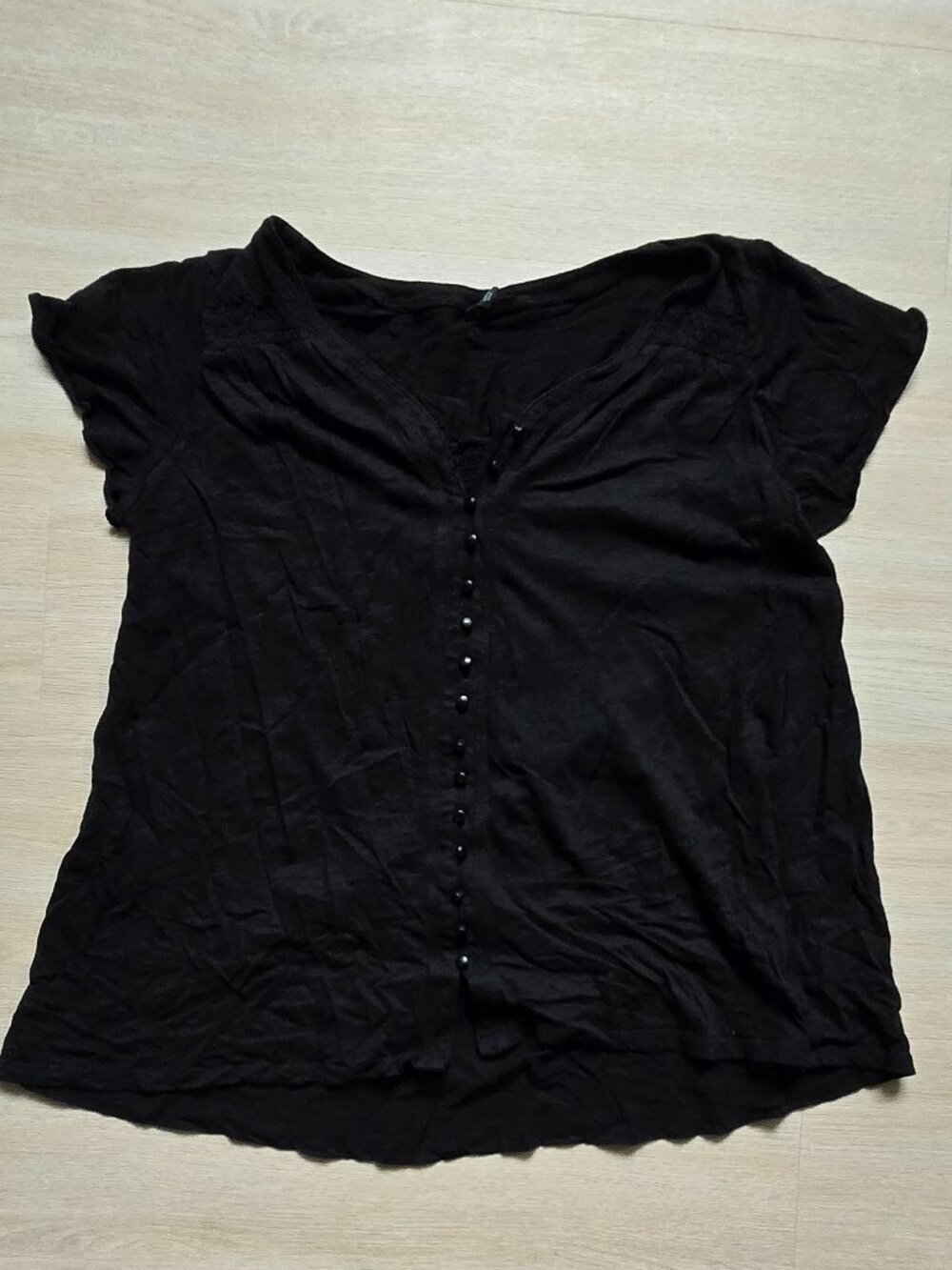 Torrid black shirt with button front